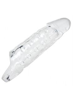 Насадка на член с кольцом для мошонки Tom of Finland - Clear Realistic Cock Enhancer (24 см)