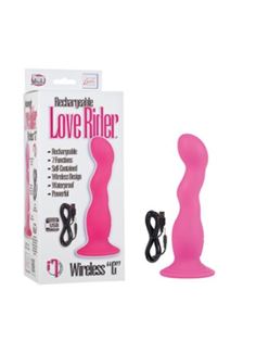 Перезаряжаемый вибромассажер Rechargeable Love Rider Wireless “G” из силикона , розовый