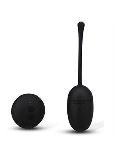 Чёрное виброяичко с ДУ REMOTE CONTROL EGG BLACK