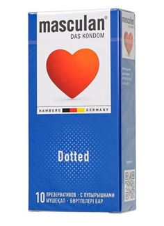 Презервативы с пупырышками Masculan Dotted (10 шт)