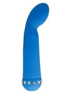 Голубой вибратор SPARKLE SUCCUBI BLISS G VIBE (14,2 см)