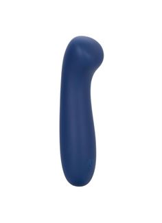 Синий вибромассажер Cashmere Satin G (15,25 см)