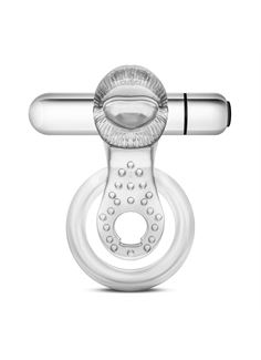 Эрекционное кольцо с подхватом, вибропулей и язычком 10 Function Vibrating Tongue Ring