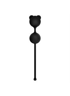 Чёрные вагинальные шарики PUSSYNUT DOUBLE SILICONE