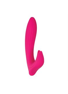 Розовый вибратор с клиторальным отростком Bliss Vibrator (17,8 см)