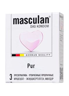 Супертонкие презервативы Masculan Pur (3 шт)