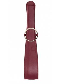Бордовая шлепалка Belt Flogger (54 см)