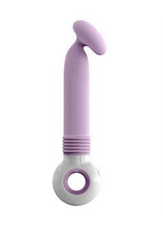 Розово-белый вибратор KUPALO PINK с яйцевидной головкой (12 см)