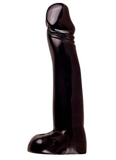 Чёрный фаллос-гигант All Black Joerg Dildo - 32 см.