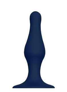 Синяя анальная пробка SILICONE PLUG LARGE (15,6 см)