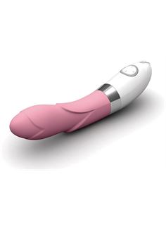 Розовый вибратор украшенный лепестками Iris Pink