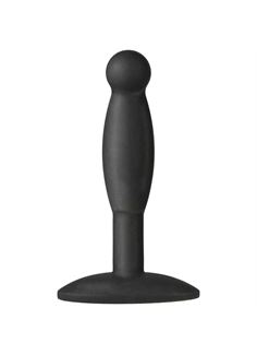 Черная анальная пробка Platinum Premium Silicone - The Minis - Smooth Medium - Black M