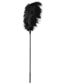 Стек с большим чёрным пером Large Feather Tickler (65 см)