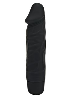 Чёрный вибратор Mini Classic Original Vibe - 15,5 см.