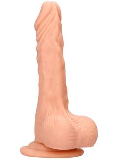 Телесный фаллоимитатор Realistic Dildo With Balls (20 см)