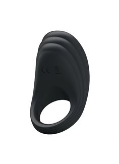 Чёрное перезаряжаемое эрекционное кольцо Pretty Love - Ring Vibratior с вибрацией