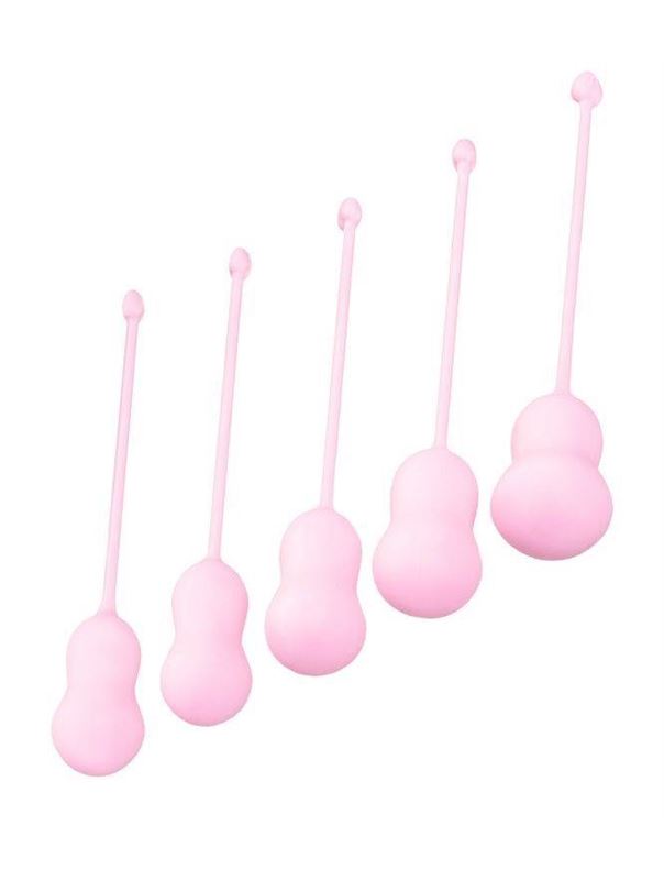 Набор из 5 розовых вагинальных шариков Tulips
