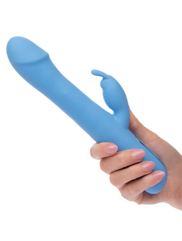 Голубой вибратор кролик Elite Rotating Rabbit (23,5 см)