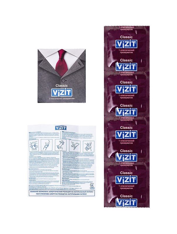 Классические презервативы VIZIT Classic (3 шт)