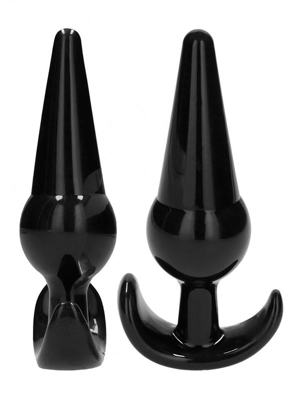 Набор из 4 черных анальных пробок N 80 4-Piece Butt Plug Set