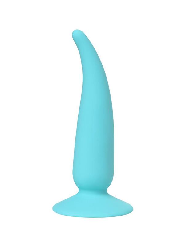 Голубая удлиненная анальная втулка (12,5 см)