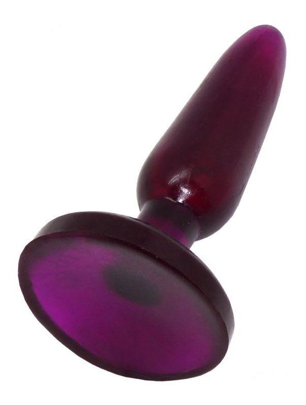 Фиолетовая анальная пробка HONEY DOLLS (16 см)