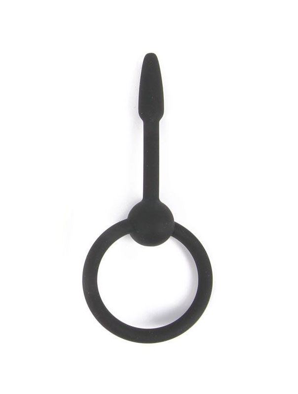 Черный уретральный конусовидный плаг (5,5 см)