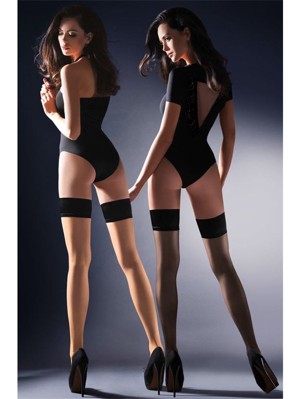 Чулки Lovia с резинкой на силиконе