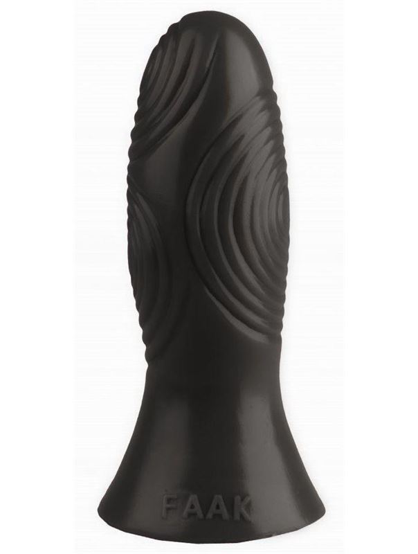 Черная анальная проба с рельефом (17 см)