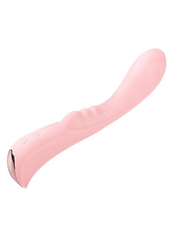 Нежно-розовый вибратор 6" Silicone G-Spot Fun (19,1 см)