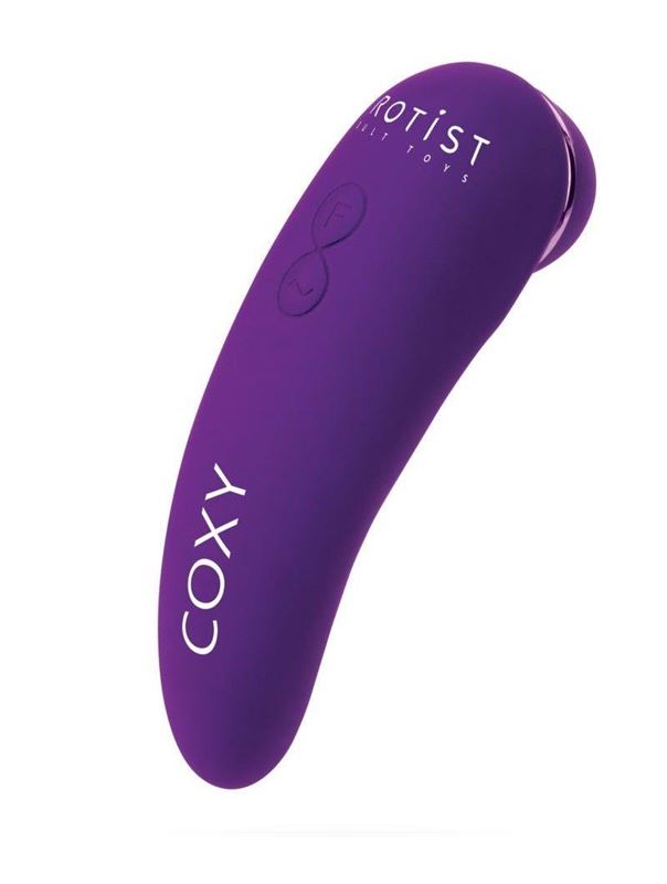 Фиолетовый бесконтактный стимулятор клитора Coxy с вибрацией