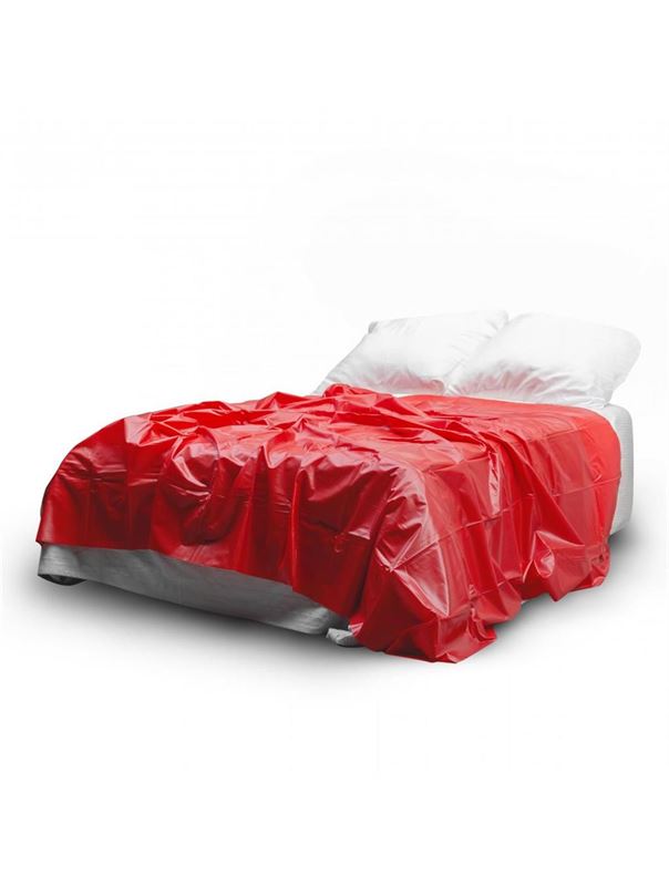 Красное виниловое покрывало (230 х 180 см)