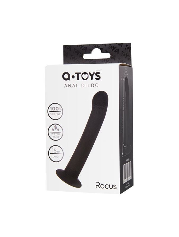 Черный анальный фаллоимитатор Rocus (15 см)