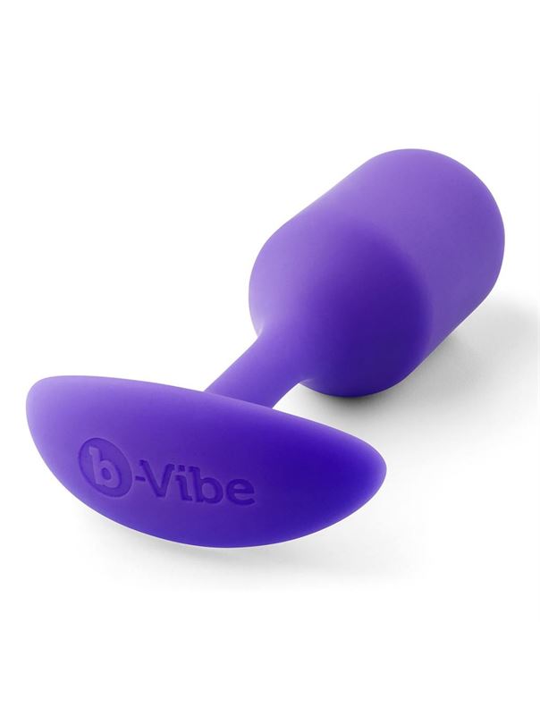 Фиолетовая анальная пробка для ношения B-vibe - Snug Plug 2 (11,4 см)