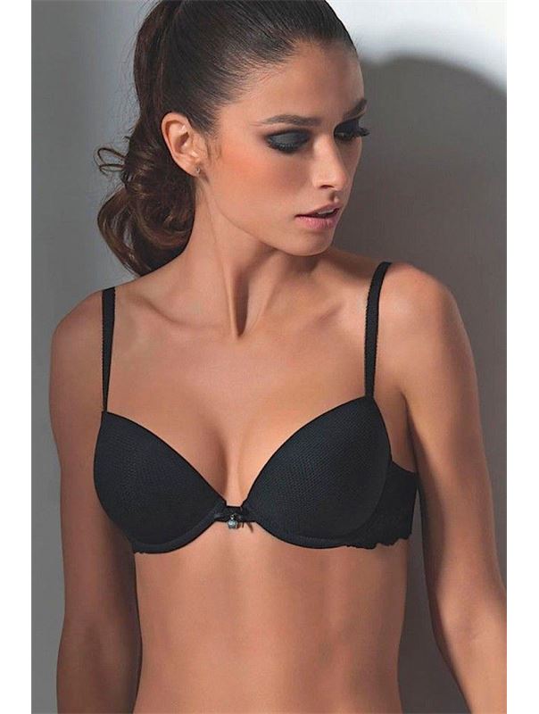 Бюстгальтер пуш-ап с уплотненными чашечками из фактурного материала