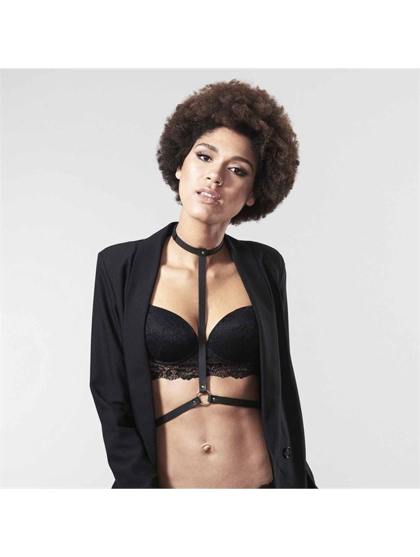 Чёрная упряжь MAZE I HARNESS