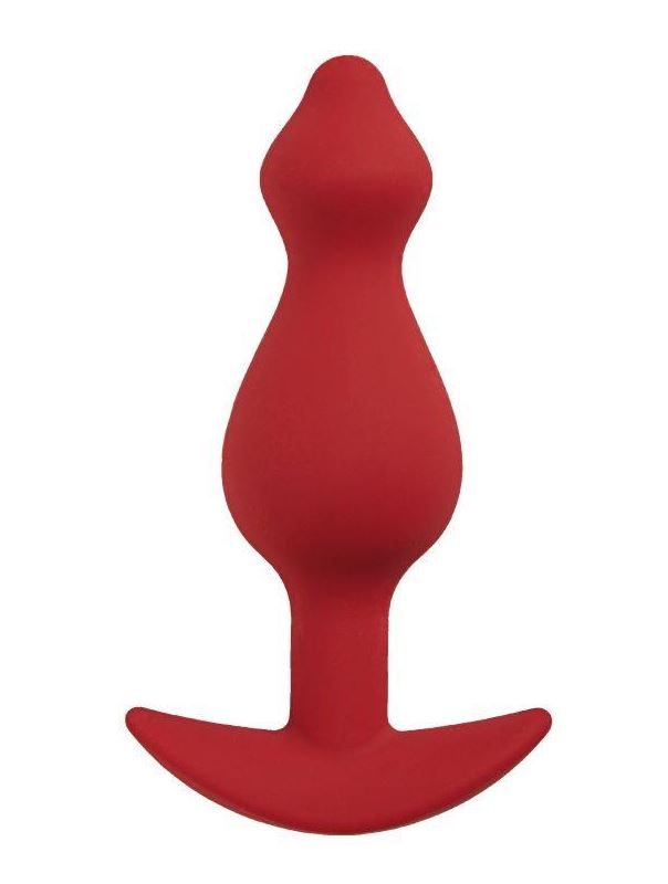 Бордовая анальная пробка Libra L (14,2 см)