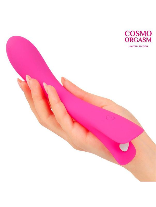 Розовый вибратор для G-стимуляции с 9 режимами вибрации (19,9 см)