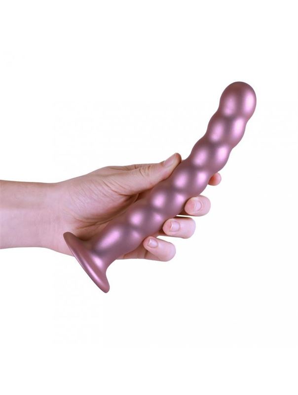 Розовый фаллоимитатор 8" Beaded G-Spot (21 см)