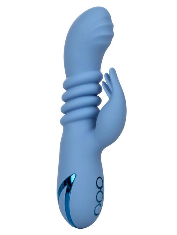 Голубой вибромассажер кролик Santa Cruz Coaster