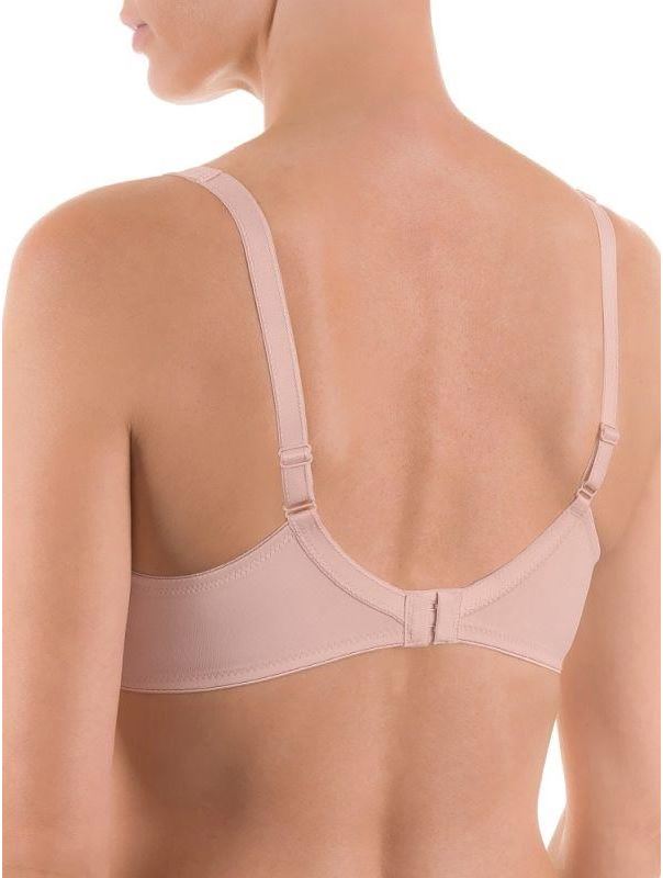 Бюстгальтер на косточках с кружевной отделкой и боковым подкроем