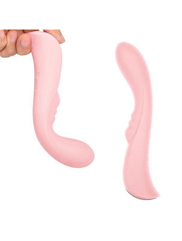 Нежно-розовый вибратор 6" Silicone G-Spot Fun (19,1 см)