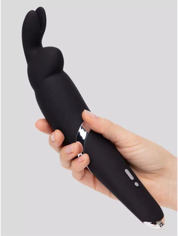 Черный вибратор Rabbit Rechargeable Wand Vibrator (26,7 см)