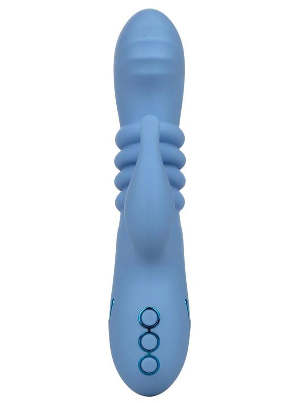 Голубой вибромассажер кролик Santa Cruz Coaster