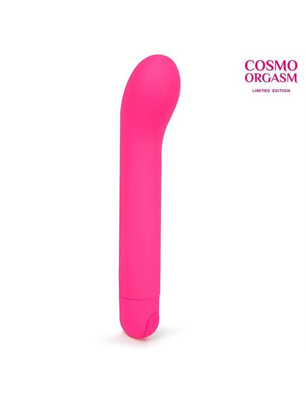 Розовый мини-вибратор с увеличенной головкой (14 см)