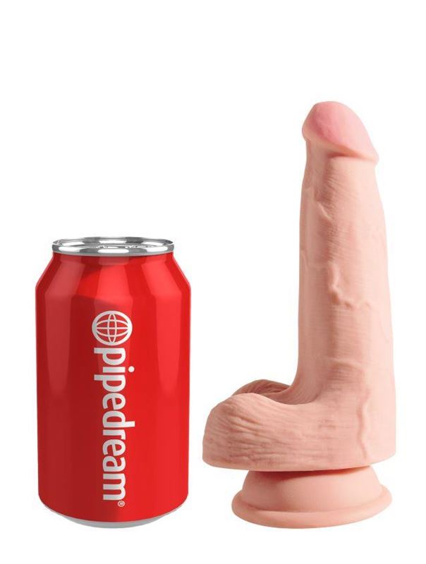 Телесный фаллоимитатор на присоске 5" Triple Density Cock with Balls (17,78 см)