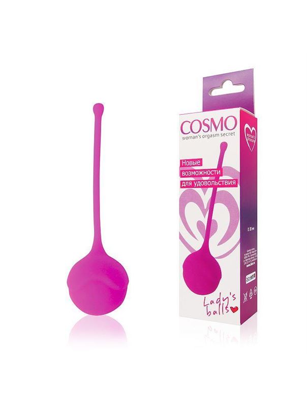 Розовый вагинальный шарик Cosmo