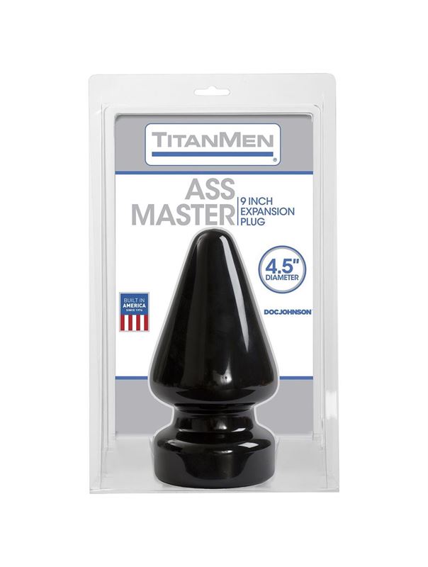 Огромный анальный стимулятор Titanmen Tools Butt Plug 4.5" Diameter Ass Master (23,1 см)
