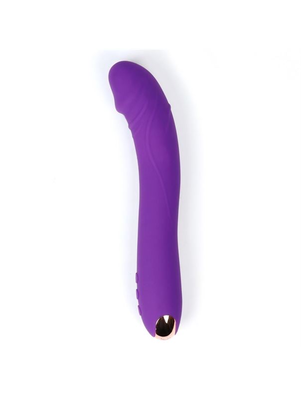 Фиолетовый вибратор для стимуляции точки G (22 см)