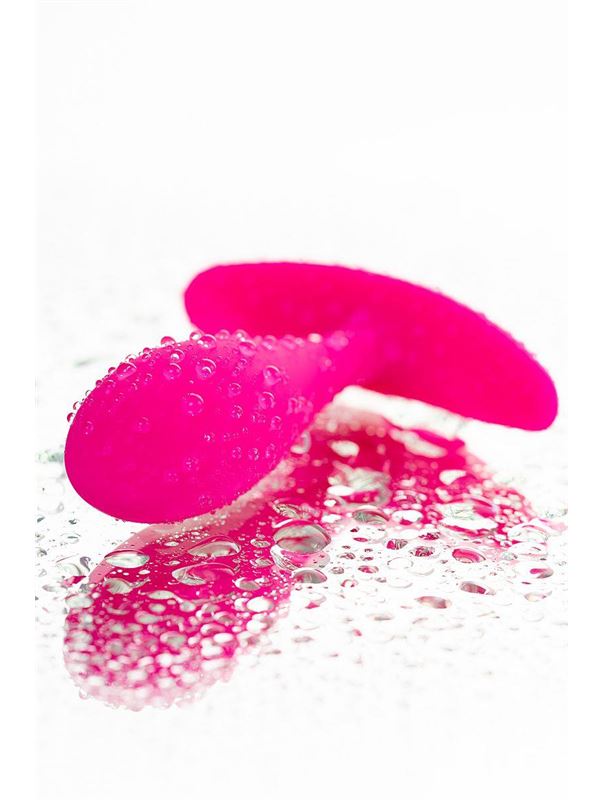 Ярко-розовая удлиненная анальная пробка (7,2 см)